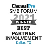 ChannelPro Dallas Best Partner Involvement 2021